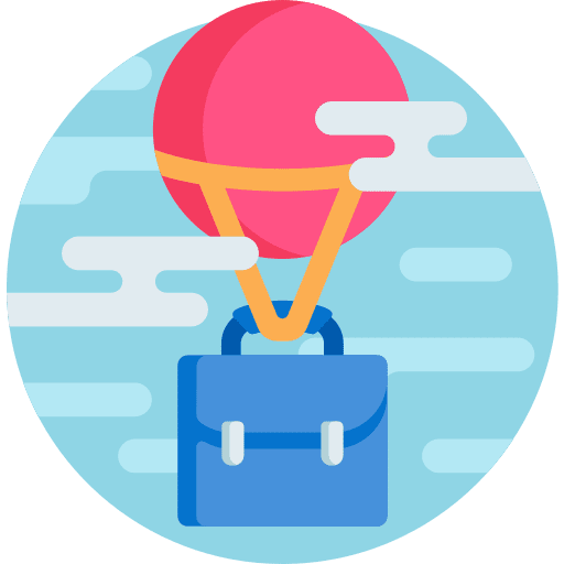 Suitcase suitcase safe fall icon