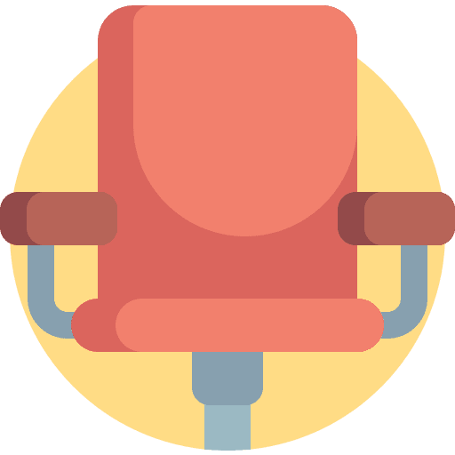 Office chair office chair seat comfort icon
