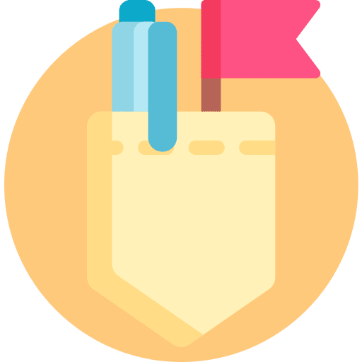 Pocket pocket pencil fashion icon