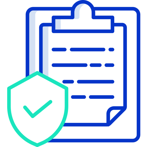 Security documents paper files and folders icon