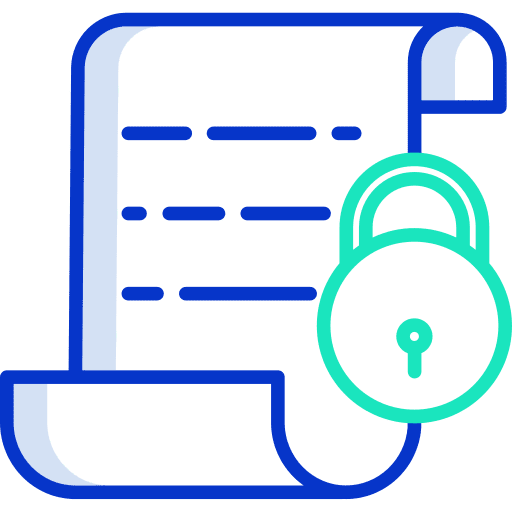 Lock locked document files icon