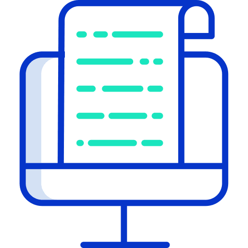 Report screen technology files and folders icon