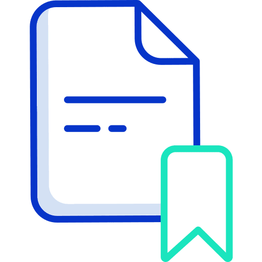 Bookmark file bookmark archive icon