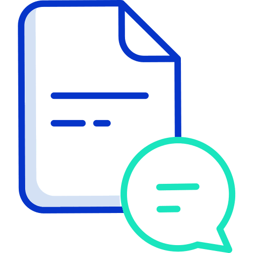 File chat files and folders interface icon