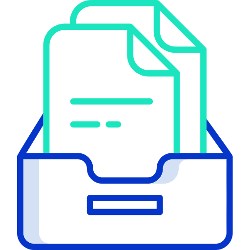 File inbox office material archive icon