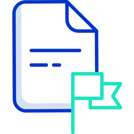 File paper flag archive icon