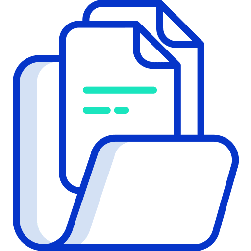 Folder file storage folder office material icon