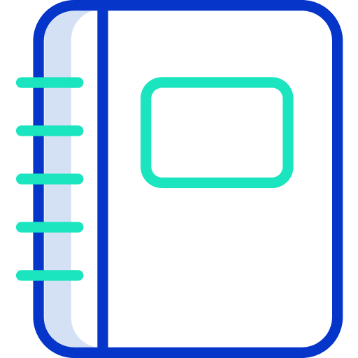 Notebook address book files and folders business icon