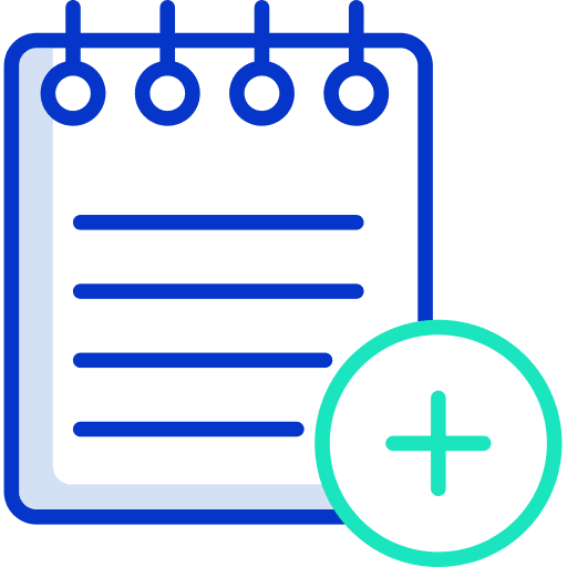 Notes board text files and folders icon