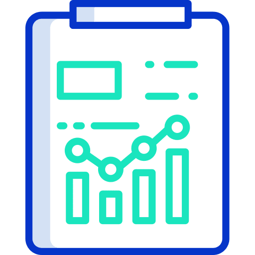 Report graph statistics files and folders icon