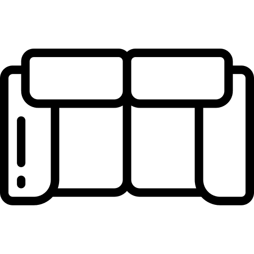 Sofa zenithal furniture plan icon