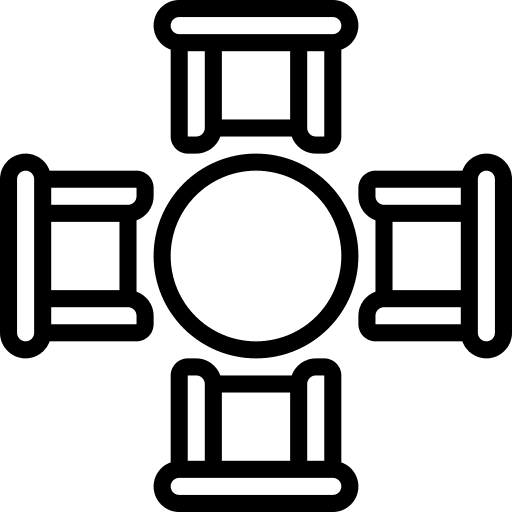 Table furniture and household furniture household icon