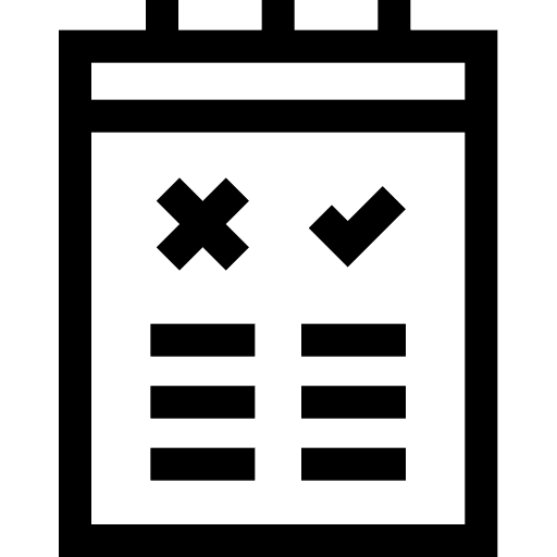 Advantages list minus disadvantage icon