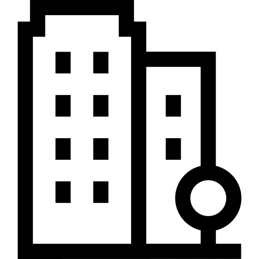 Flat apartment flat buildings icon