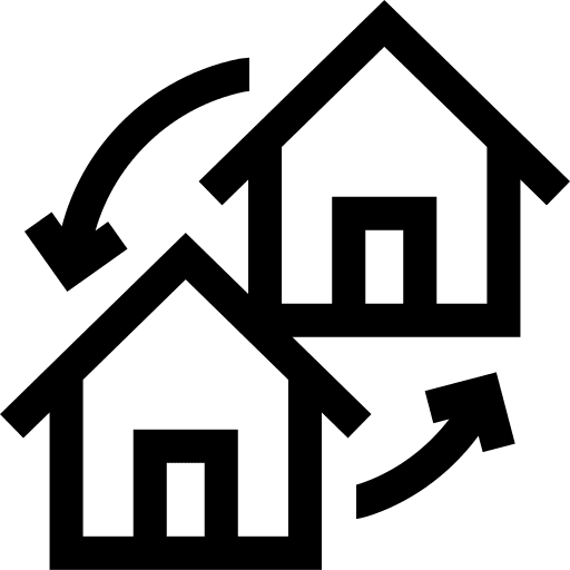 Move construction real estate arrows icon