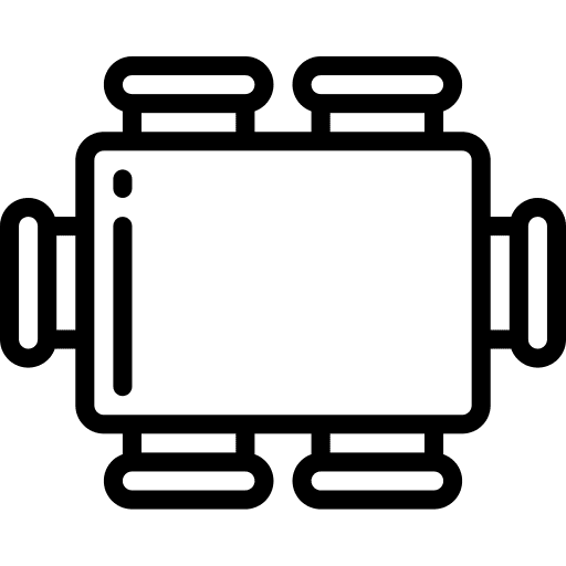 Table furniture table zenithal icon