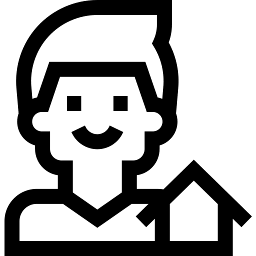 Agent architecture and city agent buildings icon