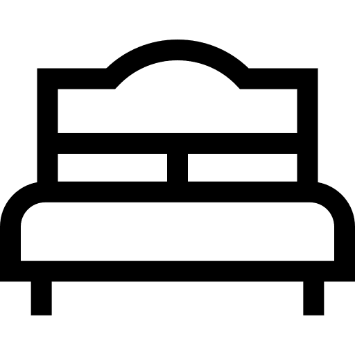 Bedroom bedroom bed furniture and household icon