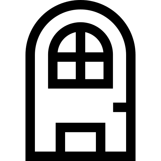 Door furniture and household home palace icon