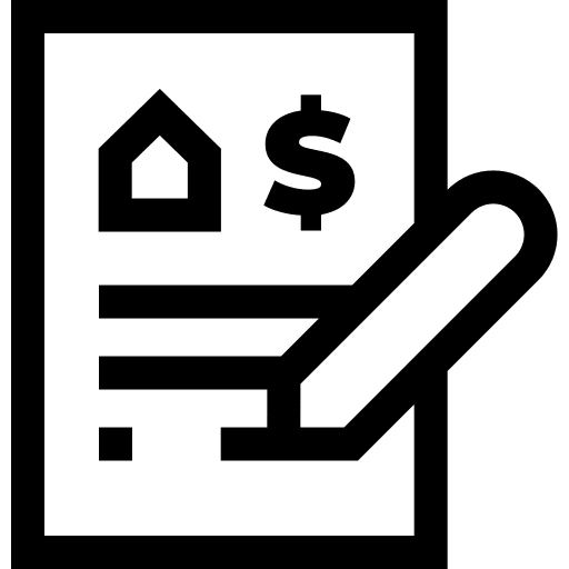 Mortgage house files and folders property icon