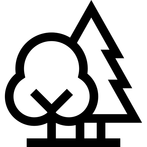 Park leisure landscape trees icon