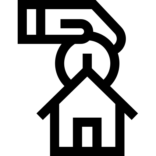 Savings home property real estate icon