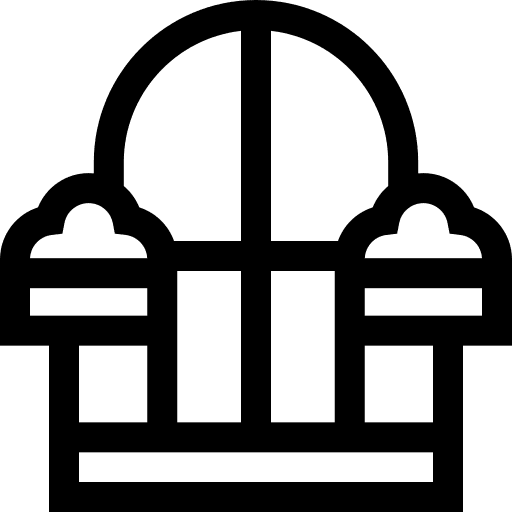 Balcony detail door architecture and city icon