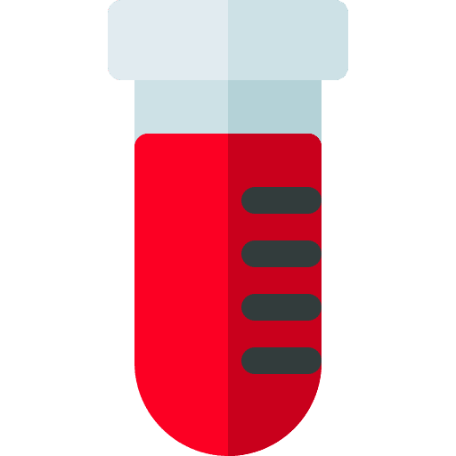 Blood test blood test medical test tube icon