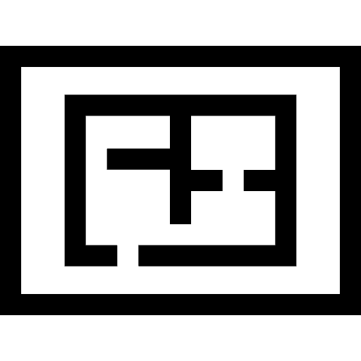 Blueprint map planning art and design icon