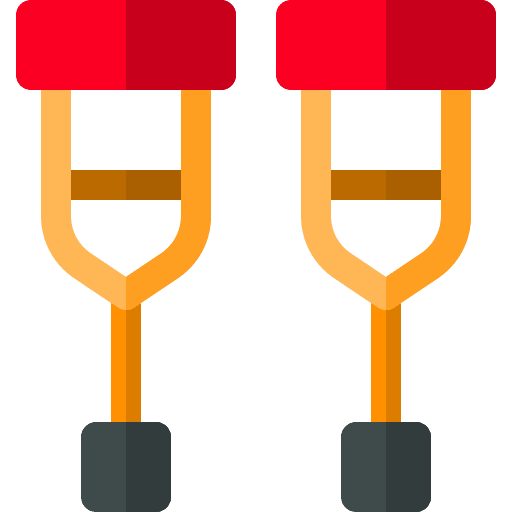 Crutches crutch crutches healthcare and medical icon