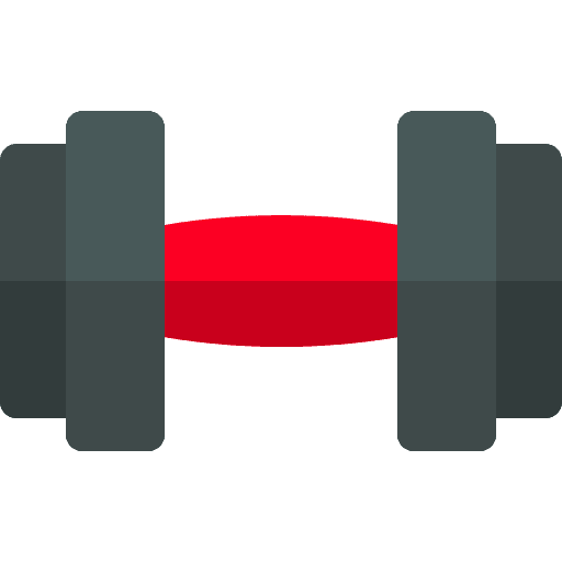 Dumbbell training weight gym icon