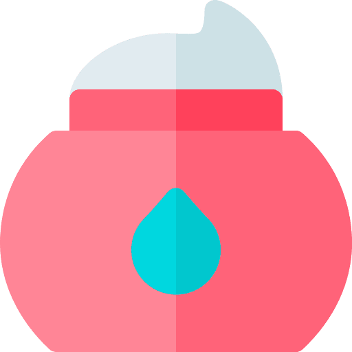 Skin care lotion treatment cosmetics icon
