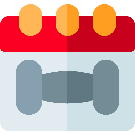 Calendar exercise date administration icon