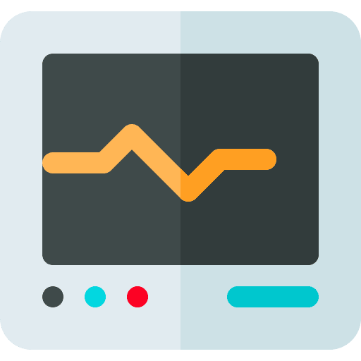 Cardiogram healthcare and medical electronics health clinic icon