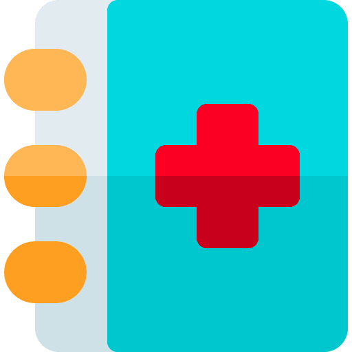 Health book healthcare and medical health icon