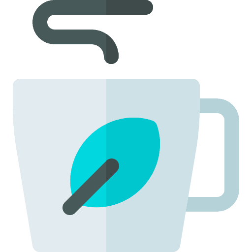 Herbal food infusion hot icon