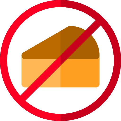 No cake food and restaurant prohibition no icon
