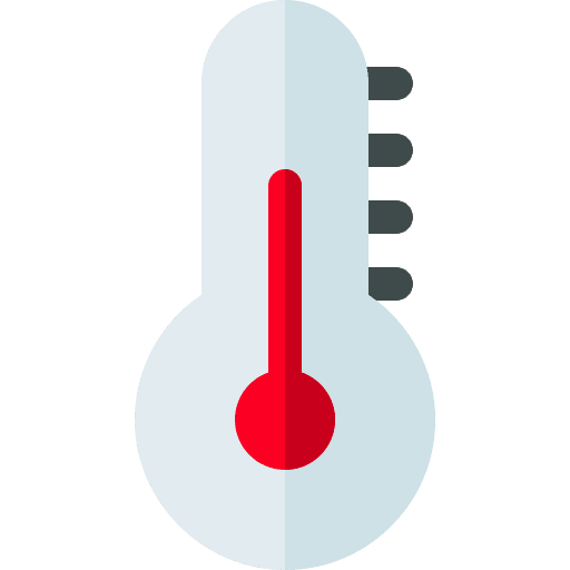 Thermometer fahrenheit mercury thermometer icon