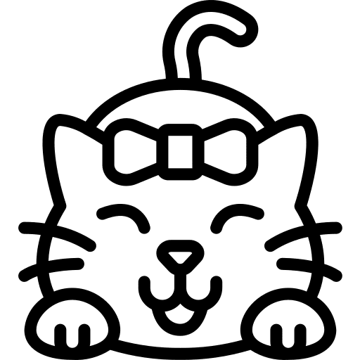 Happy happy cat animals icon