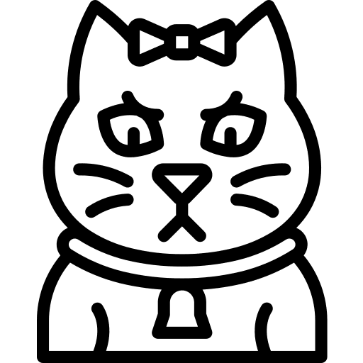 Angry breed feline domestic icon