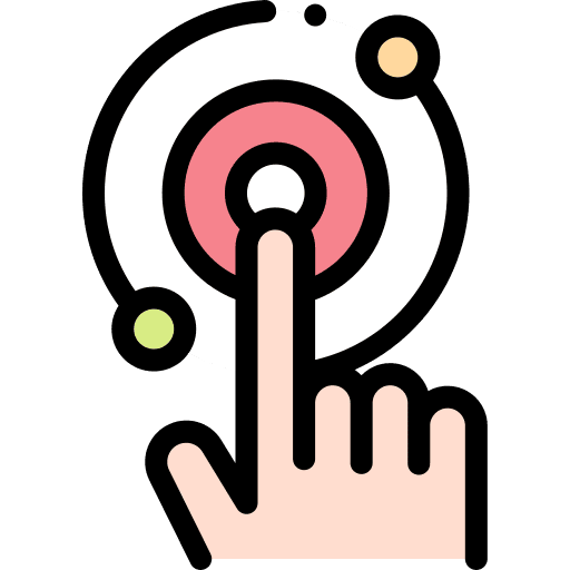 Touch touch technology multimedia icon