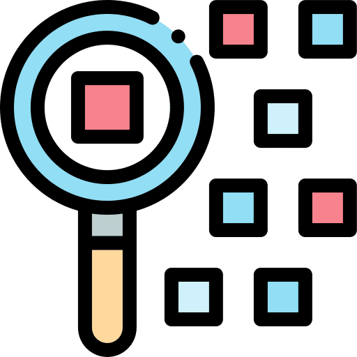 Search seo and web magnifying glass search icon