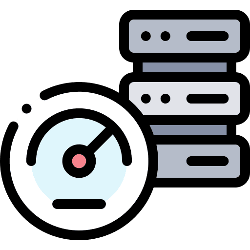 Speed servers interface technology icon