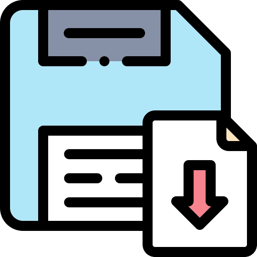 Storage save storage device interface icon