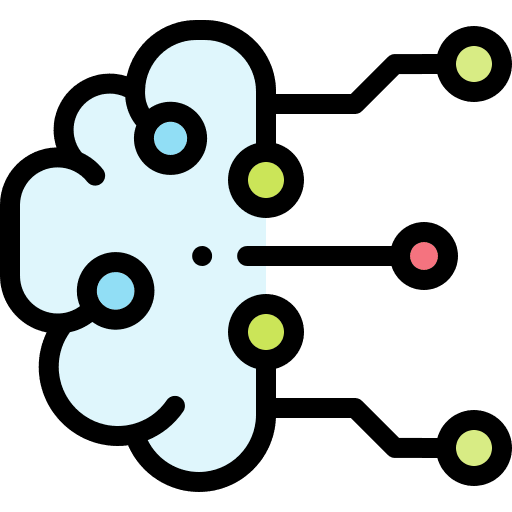 Brain brain automaton artificial intelligence icon