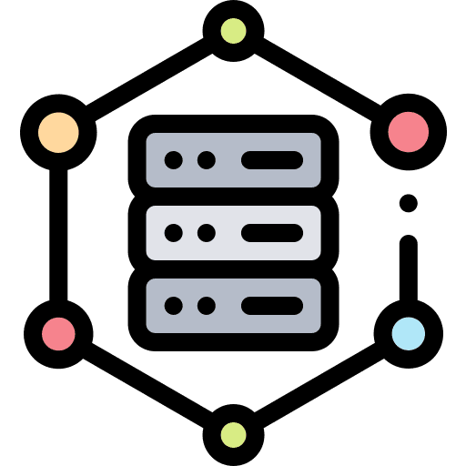Data servers database cloud storage icon