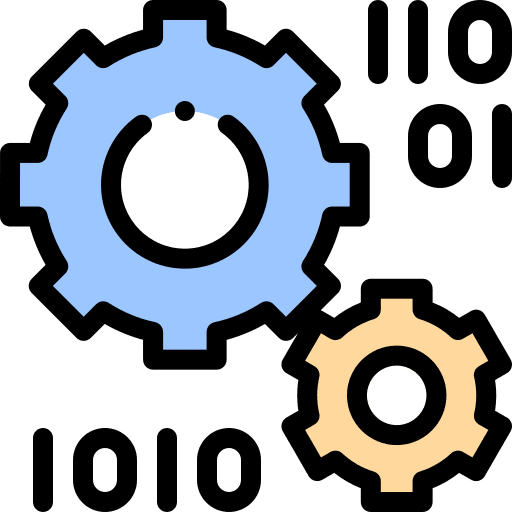 Processing settings cogwheel process icon