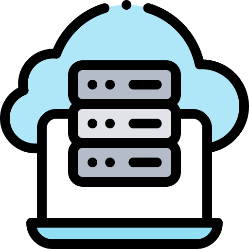 Laptop big data laptop computing icon