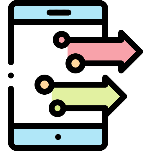 Mobile cellphone cell technology icon