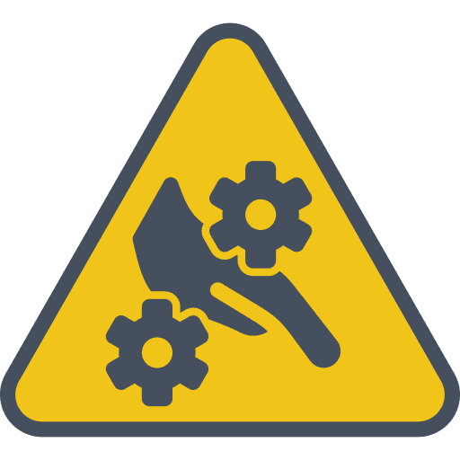 Machinery machinery warning danger icon